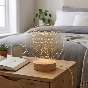 Finally 21 Milestone Acrylic LED Night Light