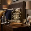 50th Golden Milestone Acrylic LED Lamp