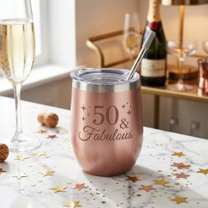 50 & Fabulous Insulated Wine Tumbler