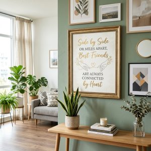 Side by Side Best Friends Canvas Wall Art