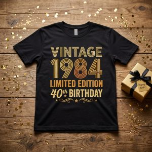 Vintage 1984 40th Birthday T Shirt