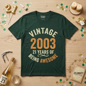 Vintage 2003 21st Birthday T Shirt