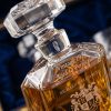 Milestone Birthday European Crystal Decanter & 2-Glass Gift Set Close-Up Detail