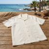 Heirloom Embroidered Linen Resort Birthday Shirt