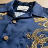 The Royal Dragon Hawaiian Celebration Silk Blend Shirt Close-Up Detail
