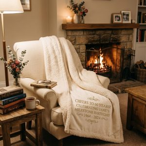 Milestone Celebration Ultra-Plush Sherpa Heirloom Blanket