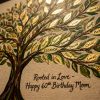 Custom Generations Family Tree Wall Art Canvas Close-Up Detail